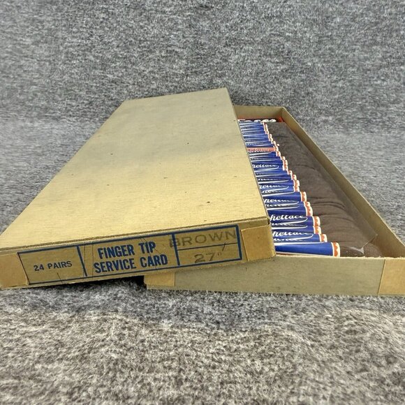 ✅VTG 24 Pair MITCHELL'S SHOE LACES FOR THE WHOLE FAMILY Vintage Fashion Brown 27 - Picture 2 of 3